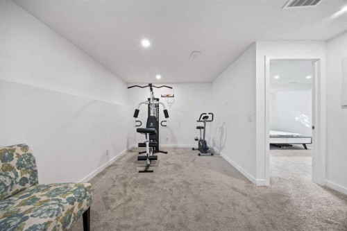 366 Bridleridge View Sw, Calgary, AB - Indoor Photo Showing Gym Room