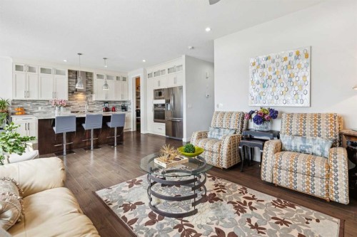 176 Cranarch Crescent Se, Calgary, AB - Indoor Photo Showing Living Room
