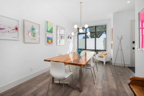 2126B 52 Avenue Sw, Calgary, AB - Indoor Photo Showing Dining Room