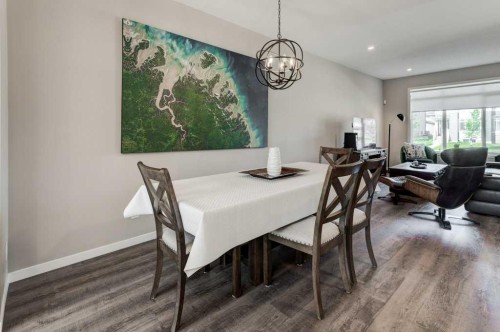 100 Dawson Drive, Chestermere, AB - Indoor Photo Showing Dining Room