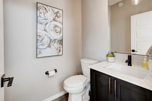 100 Dawson Drive, Chestermere, AB - Indoor Photo Showing Bathroom