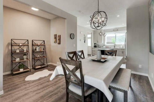 100 Dawson Drive, Chestermere, AB - Indoor Photo Showing Dining Room