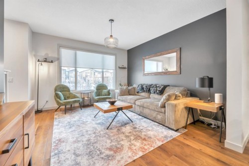 159 Wolf Hollow Park Se, Calgary, AB - Indoor Photo Showing Living Room