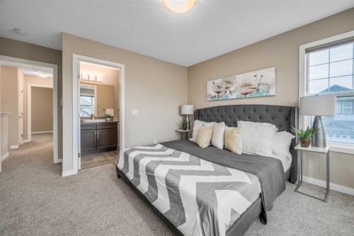 69 Skyview Point Common Ne, Calgary, AB - Indoor Photo Showing Bedroom