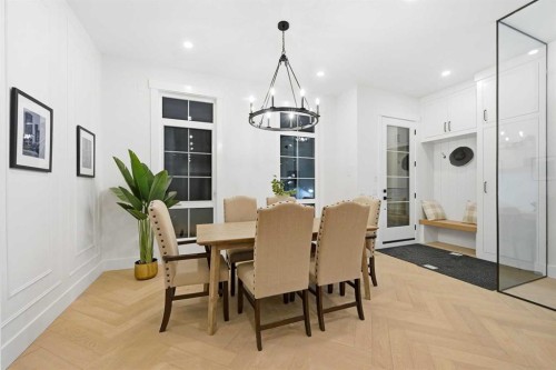 2019 21 Avenue Nw, Calgary, AB - Indoor Photo Showing Dining Room