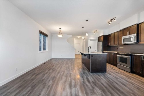 51 Legacy Close Se, Calgary, AB - Indoor Photo Showing Kitchen With Stainless Steel Kitchen With Upgraded Kitchen