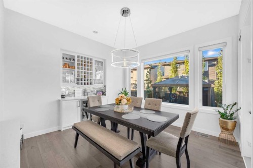 134 Corner Meadows Common Ne, Calgary, AB - Indoor Photo Showing Dining Room