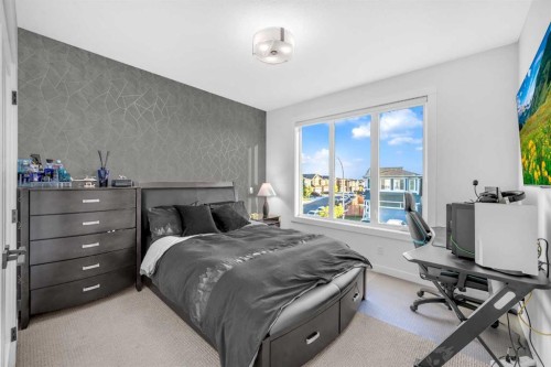 134 Corner Meadows Common Ne, Calgary, AB - Indoor Photo Showing Bedroom