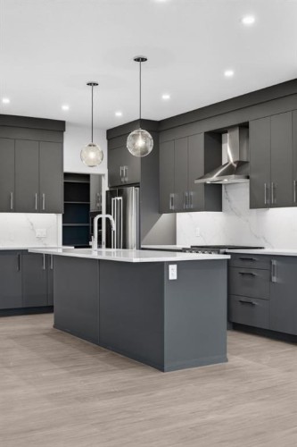 93 Walgrove Bay Se, Calgary, AB - Indoor Photo Showing Kitchen With Upgraded Kitchen