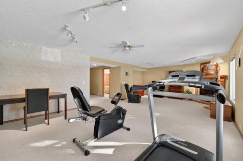 206 Arbour Cliff Close Nw, Calgary, AB - Indoor Photo Showing Gym Room