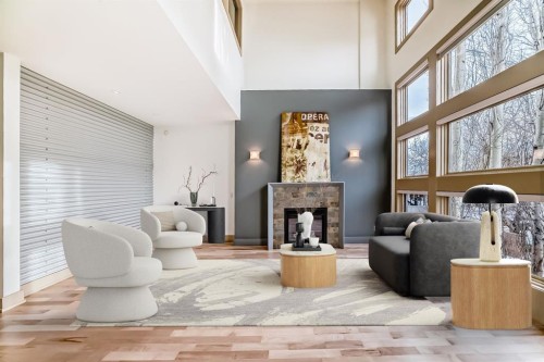 2134 30 Avenue Sw, Calgary, AB - Indoor With Fireplace