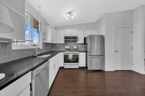 64 Castledale Crescent Ne, Calgary, AB - Indoor Photo Showing Kitchen With Stainless Steel Kitchen