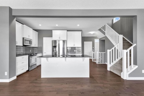 263 Chaparral Valley Way Se, Calgary, AB - Indoor Photo Showing Kitchen With Upgraded Kitchen