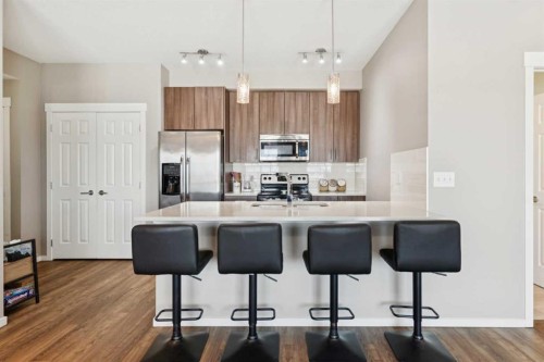 4401-99 Copperstone Park Se, Calgary, AB - Indoor Photo Showing Kitchen With Stainless Steel Kitchen With Upgraded Kitchen