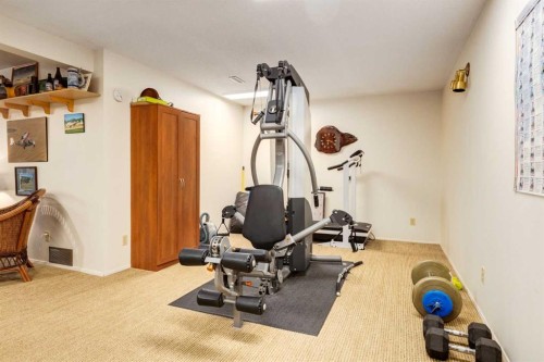 21 Midridge Green Se, Calgary, AB - Indoor Photo Showing Gym Room