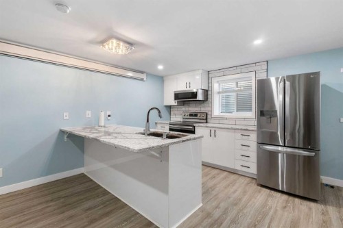 380 Maddock Crescent Ne, Calgary, AB - Indoor Photo Showing Kitchen With Stainless Steel Kitchen With Upgraded Kitchen