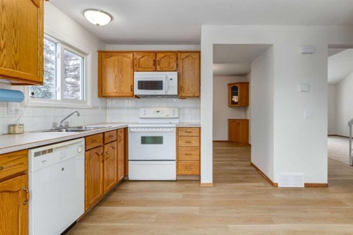 60 Bedford Circle Ne, Calgary, AB - Indoor Photo Showing Kitchen With Double Sink