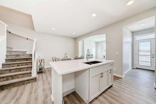 270 Sora Way Se, Calgary, AB - Indoor Photo Showing Kitchen With Double Sink