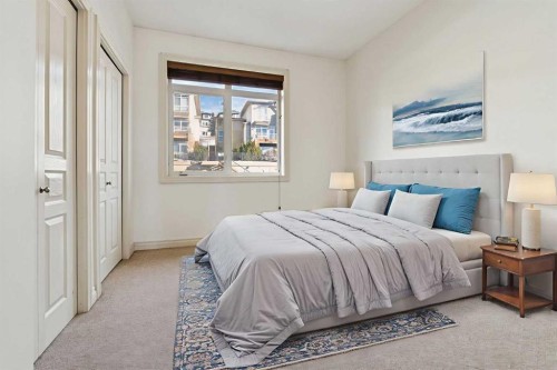 15-117 Rockyledge View Nw, Calgary, AB - Indoor Photo Showing Bedroom
