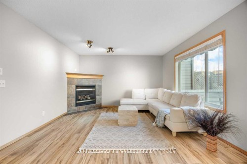 11 Citadel Meadow Crescent Nw, Calgary, AB - Indoor Photo Showing Living Room With Fireplace