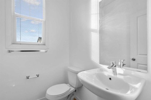 114 New Brighton Landing Se, Calgary, AB - Indoor Photo Showing Bathroom