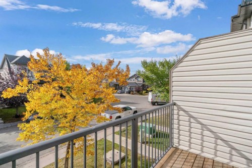 114 New Brighton Landing Se, Calgary, AB - Outdoor With Balcony With Exterior