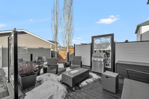 210 Copperstone Grove Se, Calgary, AB - Outdoor With Deck Patio Veranda With Exterior