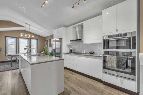 210 Copperstone Grove Se, Calgary, AB - Indoor Photo Showing Kitchen With Upgraded Kitchen