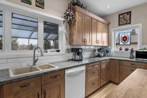 4504 70 Street Nw, Calgary, AB - Indoor Photo Showing Kitchen With Double Sink