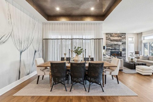 92 Crestridge View Sw, Calgary, AB - Indoor With Fireplace