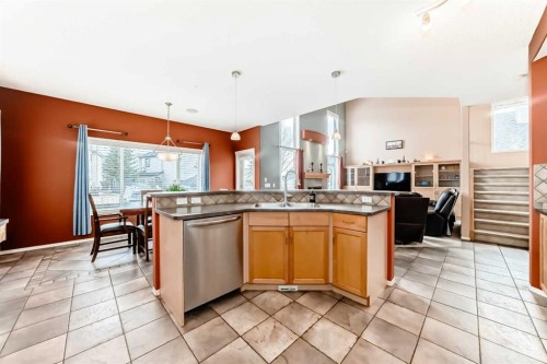 158 Invermere Drive, Chestermere, AB - Indoor Photo Showing Kitchen With Double Sink