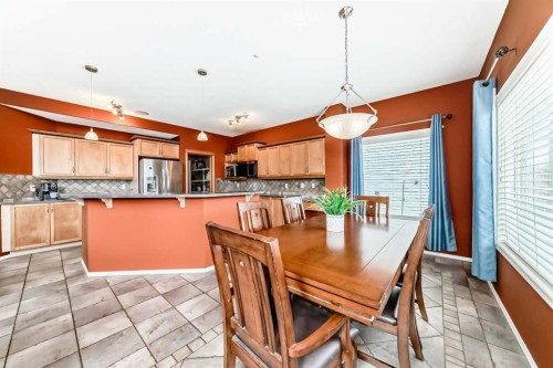 158 Invermere Drive, Chestermere, AB - Indoor Photo Showing Dining Room