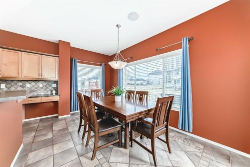 158 Invermere Drive, Chestermere, AB - Indoor Photo Showing Dining Room