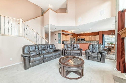 158 Invermere Drive, Chestermere, AB - Indoor Photo Showing Living Room
