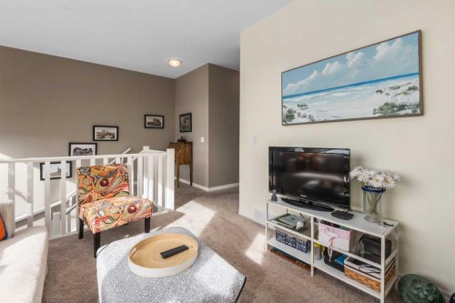 390 River Heights Crescent, Cochrane, AB - Indoor Photo Showing Living Room