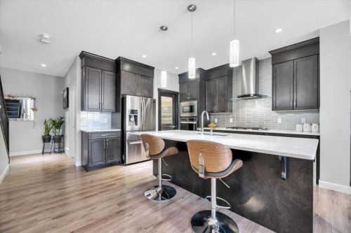 81 Legacy Woods Place Se, Calgary, AB - Indoor Photo Showing Kitchen With Stainless Steel Kitchen With Upgraded Kitchen