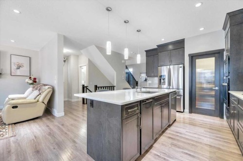 81 Legacy Woods Place Se, Calgary, AB - Indoor Photo Showing Kitchen With Stainless Steel Kitchen With Upgraded Kitchen