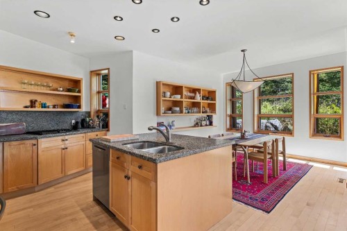 24 Blue Grouse Ridge, Canmore, AB - Indoor Photo Showing Kitchen With Double Sink
