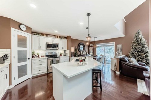 9834 Hidden Valley Drive Nw, Calgary, AB - Indoor Photo Showing Kitchen With Upgraded Kitchen