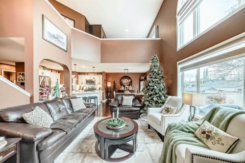 9834 Hidden Valley Drive Nw, Calgary, AB - Indoor Photo Showing Living Room