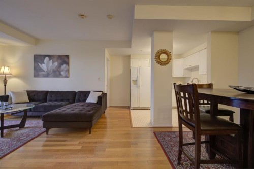 1406-683 10 Street Sw, Calgary, AB - Indoor Photo Showing Living Room
