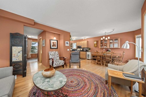 113 Sheep River Drive, Okotoks, AB - Indoor Photo Showing Living Room