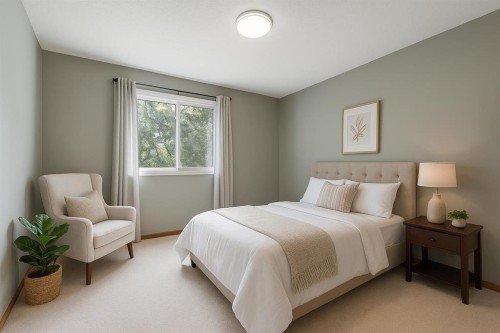 212 Mckerrell Way Se, Calgary, AB - Indoor Photo Showing Bedroom