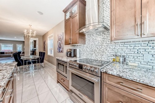 36 Red Embers Row Ne, Calgary, AB - Indoor Photo Showing Kitchen With Upgraded Kitchen