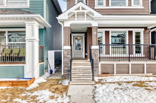 36 Red Embers Row Ne, Calgary, AB - Outdoor With Facade