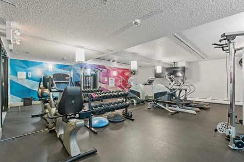 4-510 Edmonton Trail Ne, Calgary, AB - Indoor Photo Showing Gym Room
