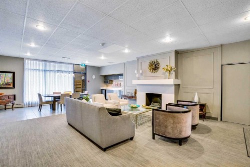 9E-133 25 Avenue Sw, Calgary, AB - Indoor With Fireplace