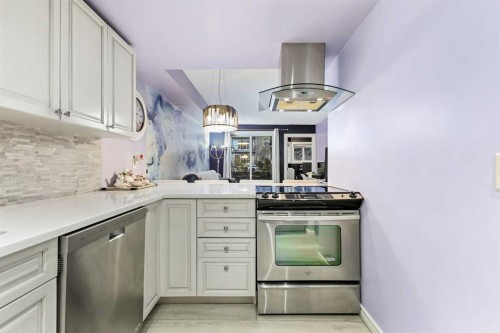 114-2204 1 Street Sw, Calgary, AB - Indoor Photo Showing Kitchen