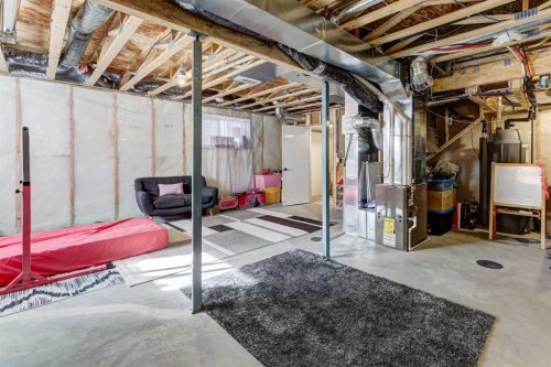 785 Windrow Manor Sw, Airdrie, AB - Indoor Photo Showing Basement