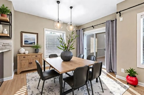 328 Silverado Plains Circle Sw, Calgary, AB - Indoor Photo Showing Dining Room